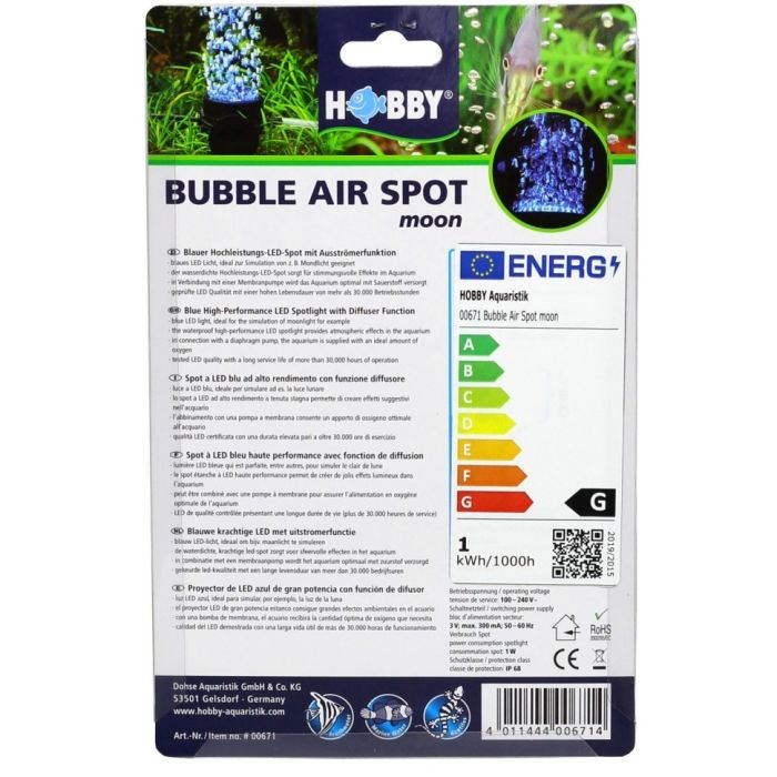 Розпилювач з LED освітленням Hobby Bubble Air Spot moon (00671)