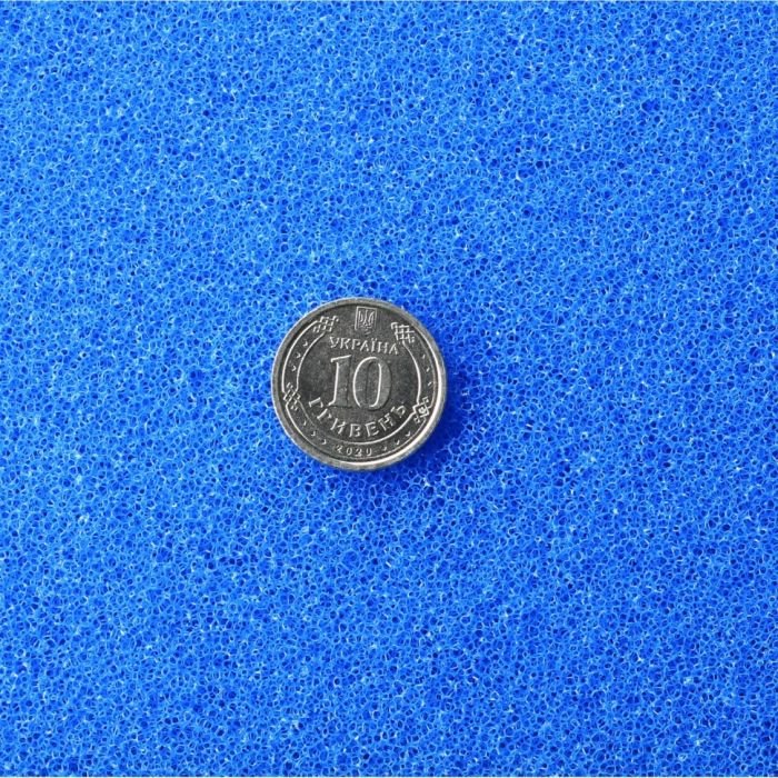Фільтруюча губка тонкої очистки Hobby Filter sponge blue 50х50х3см ppi 30 (20460)