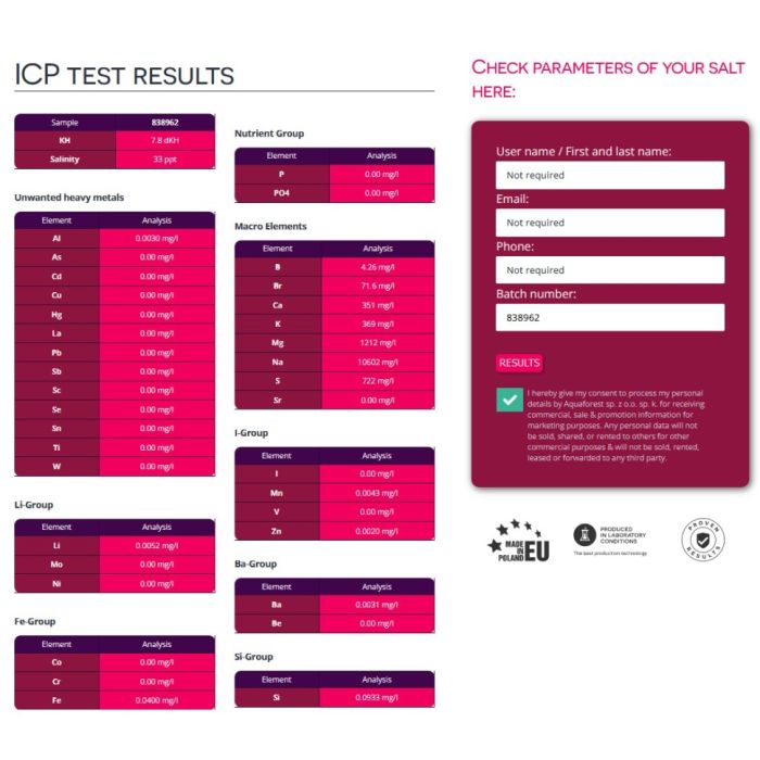 Сіль для морського акваріуму Aquaforest Sea Salt 25кг (730273)