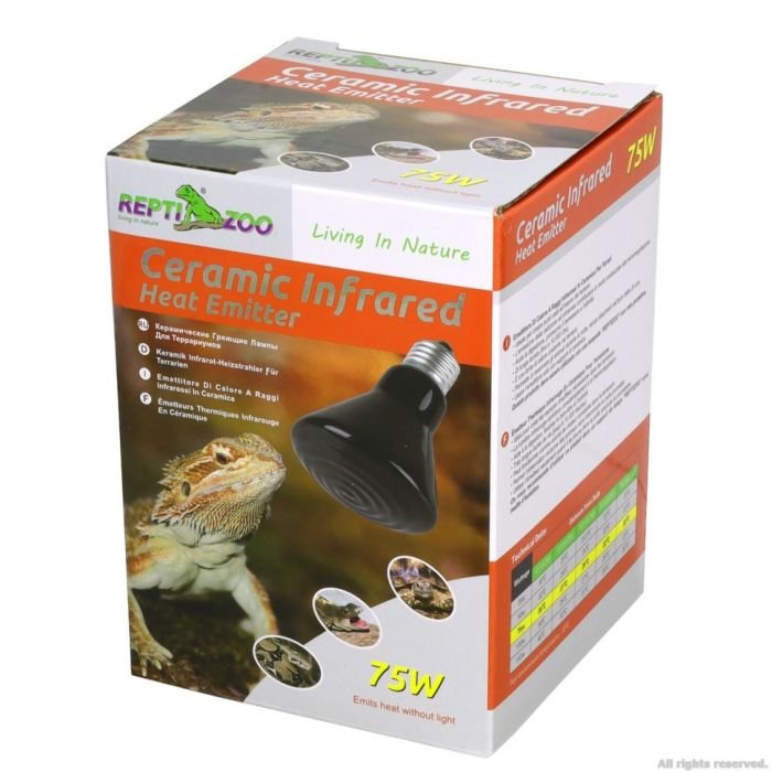 Керамічний випромінювач тепла Repti-Zoo Ceramic Heat 75W (DL275075B)