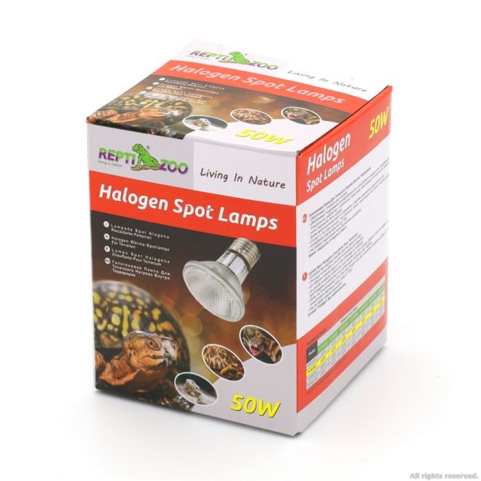 Лампа галогенова точкового нагріву UVA Repti-Zoo Spot lamp 50W (PAR2050)