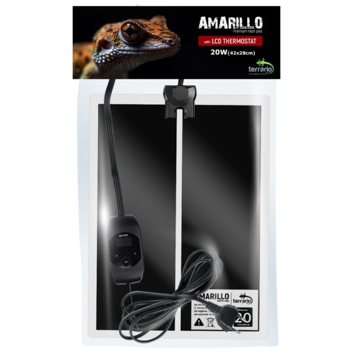 Нагрівальний мат з термостатом Terrario Amarillo 20W 42x28см