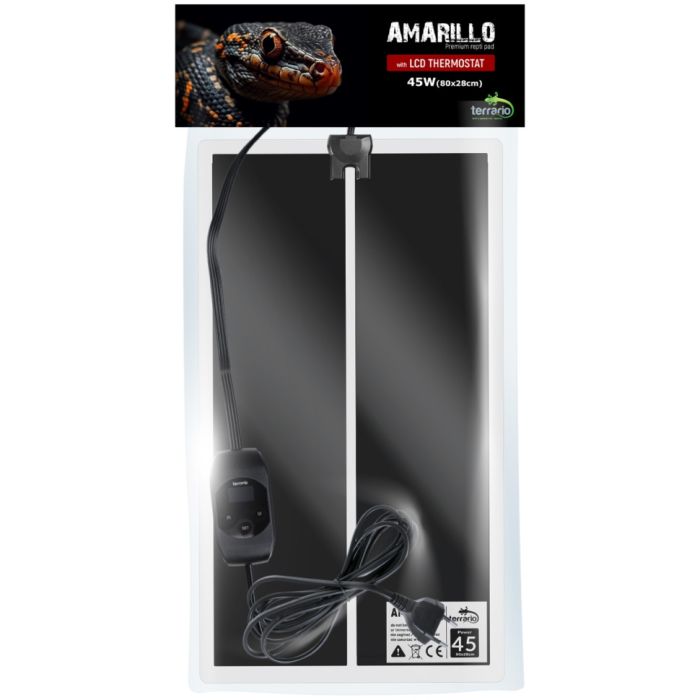 Нагрівальний мат з термостатом Terrario Amarillo 45W 80x28см