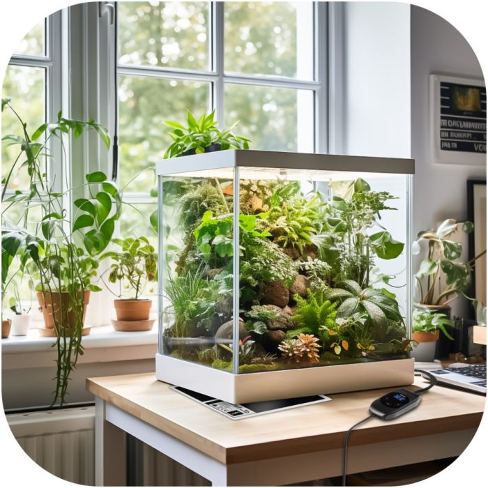 Нагрівальний мат з термостатом Terrario Amarillo 45W 80x28см