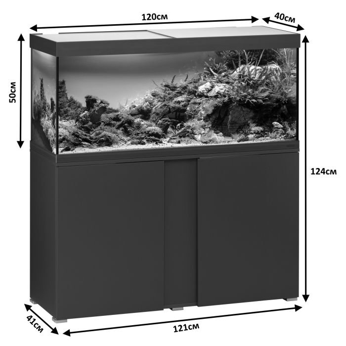 Eheim vivaline LED 240 1x16,3W (LED) акваріумний комплект  антрацитовий з тумбою (0613069)
