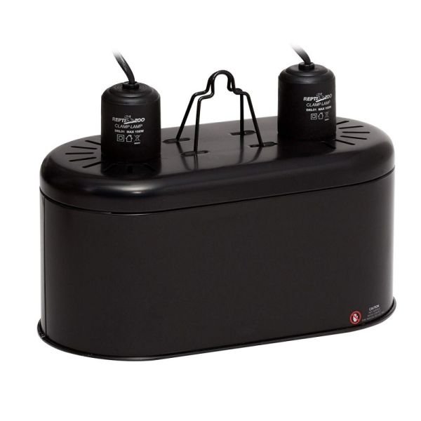 Подвійний світильник для ламп Repti-Zoo 2х150 Вт (DRL01)