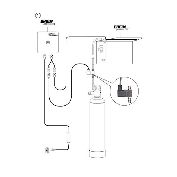 Eheim CO2 magnetic valve powerLED+ 24в. (6064380) електроклапан 
