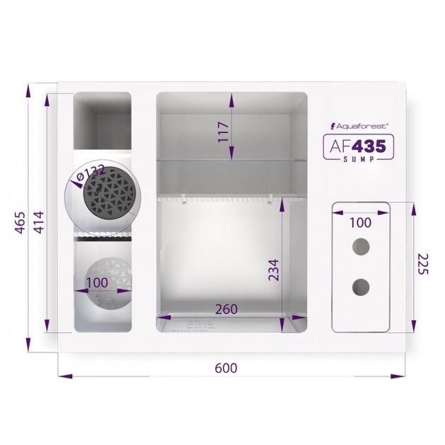 Самп для акваріуму Aquaforest AF sump 90 (60-435л)