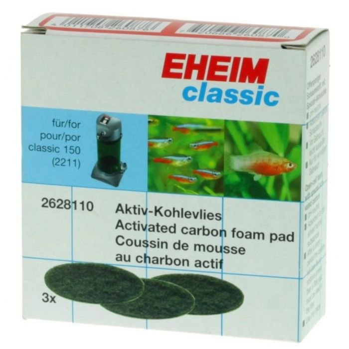 Фільтруючі прокладки для Eheim Classic 150 (2628110) з активованим вуглем