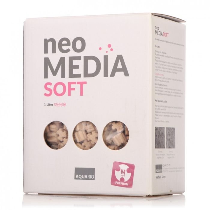 Наповнювач для біофільтрації зі зниженням pH Aquario Neo Media Soft 1л (neomedia-s1)