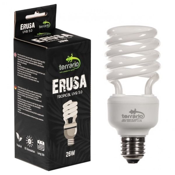 Люмінесцентна лампа Terrario Erusa Tropical UVB 5.0 26W  (TR-ERUSA-5.0-26W)