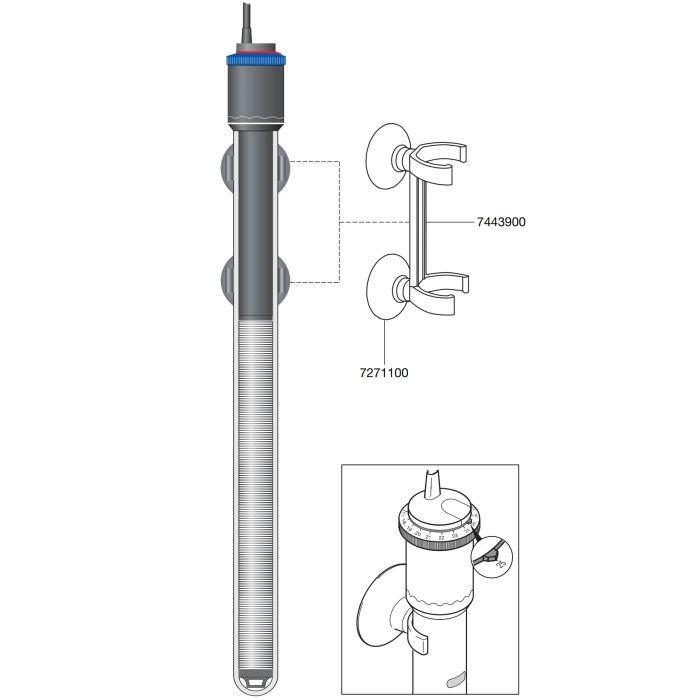 Eheim thermocontrol 200W (3617010) нагрівач для акваріумів від 300л до 400л.
