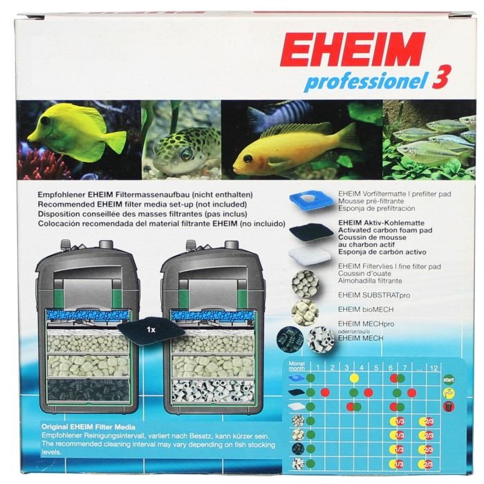 Фільтруючі прокладки для Eheim professionel 3/4+/5e 2071/73/75, 2171/73, 2271/73/75, 2371/73, 2074,2274) (2628710) з активованим вугіллям 